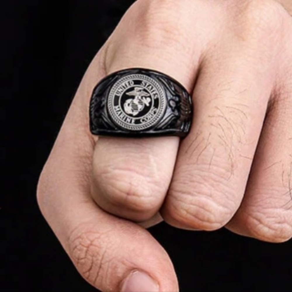 USMC United States Marine Corps ring 8 Thru 13 Choose Gold Silver Or Gold